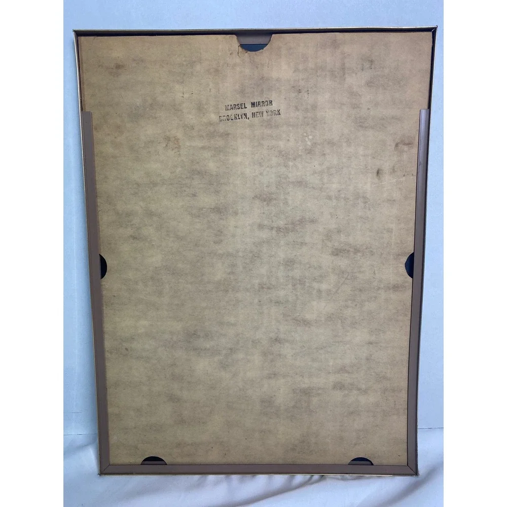 VTG Marsel Mirror Woolworths 5 and 10 Store Red Gold 12x16 Framed Bar Sign